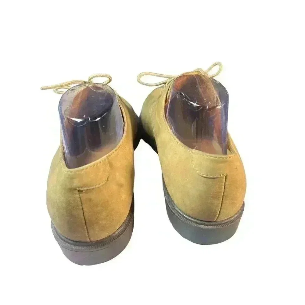 St. Johns Bay Men's Brown leather oxford loafers mens tie shoes SZ 10M